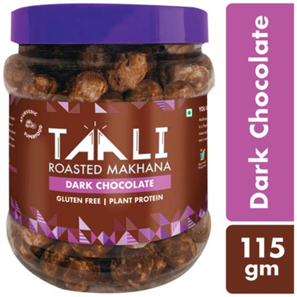 Taali Roasted Makhana Dark Chocolate 115G Jar