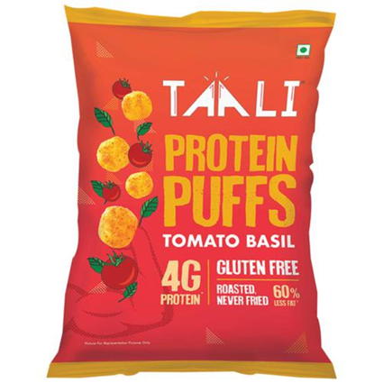 Taali Tomato Basil Protein Puffs 55G Pouch