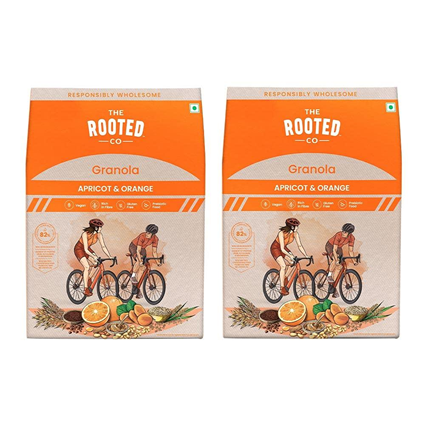 The Rooted Co. Apricot & Orange  Granola 400G Box