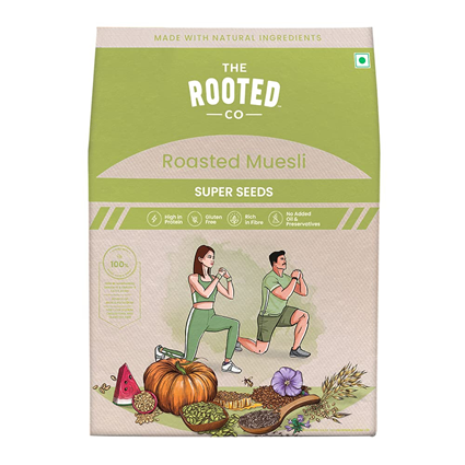 The Rooted Co. Super Seeds Roasted Muesli 400G Box