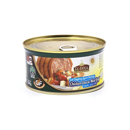 El-Dina Chicken Cheese Meat Loaf 340G Tin