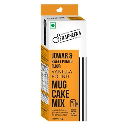 Serapheena Jowar & Sweet Potato Flour Vanilla Mug Cake Mix 70G Box