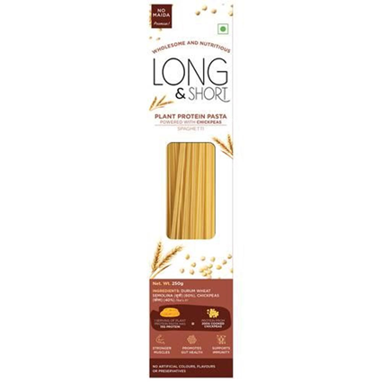 Long & Short Protein Chickpea Spaghetti Pasta 250G Box