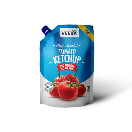 Veeba Tomato Ketchup No Onion No Garlic Ketchup 950G Squeeze Pouch