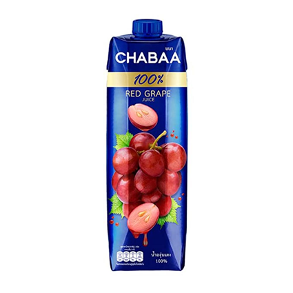 Chabaa 100% Red Grapes Juice 1L Tetra Pack