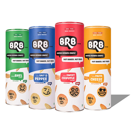 Brb Potato Chips Pasta Cheese Flavour 85G