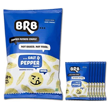 Brb Potato Chips Salt And Pepper 85G