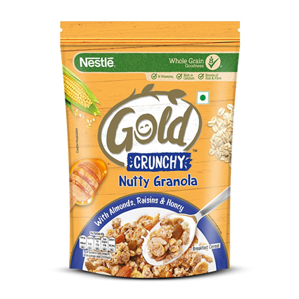 Nestlé Gold Crunchy Nutty Granola 475G Pouch
