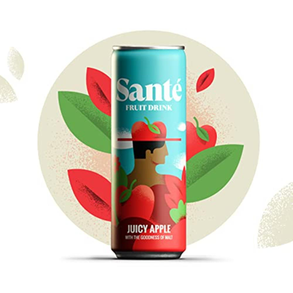 Sante Juicy Apple Fruit Drink 250Ml Can