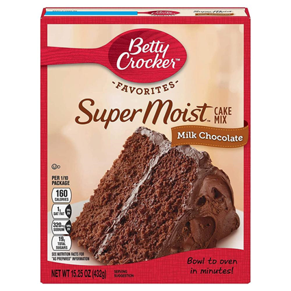 Betty Crocker Cake Mix Milk Chocolate 432G Box
