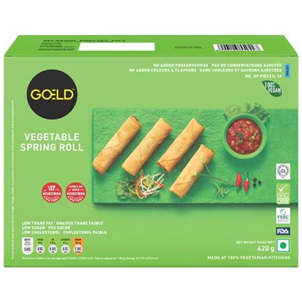 Goeld Vegetable Spring Roll 420G Box