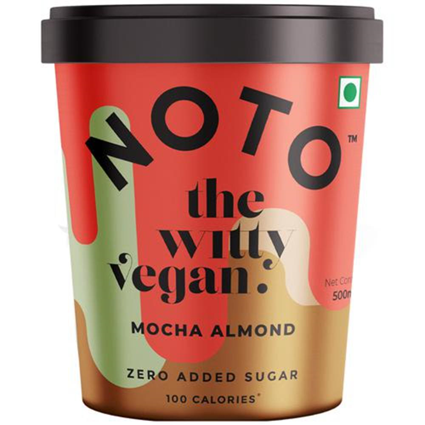 Noto Vegan Mocha Almond Ice Cream 500Ml Tub