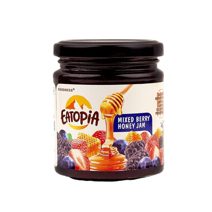 Eatopia Mixed Berry Honey Jam 240G Jar