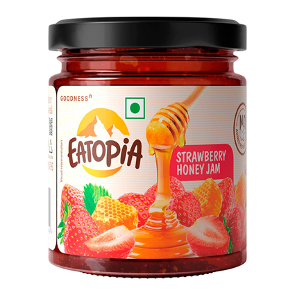 Eatopia Refined Strawberry Honey Jam 240G Jar