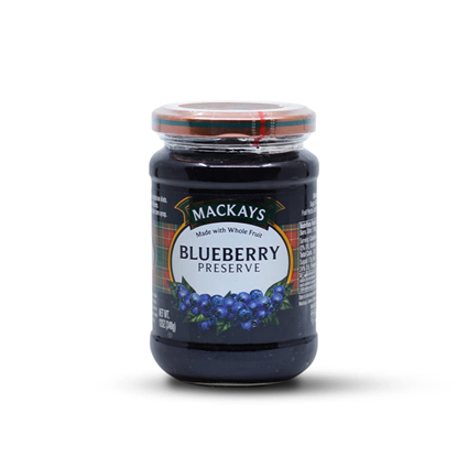 Mackays Blueberry Preserve Jam 340G Jar