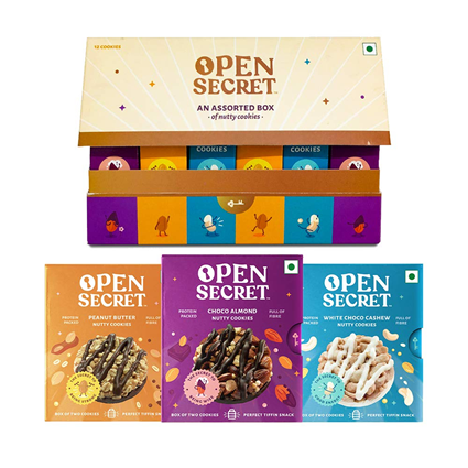 Open Secret Assorted Nutty Cookies 90G