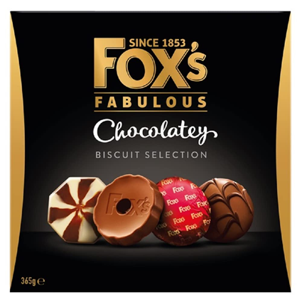 Foxs Fabulous Chocolatey Biscuits 365G Box