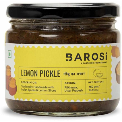 Barosi Lemon Pickle, 350G Bottle