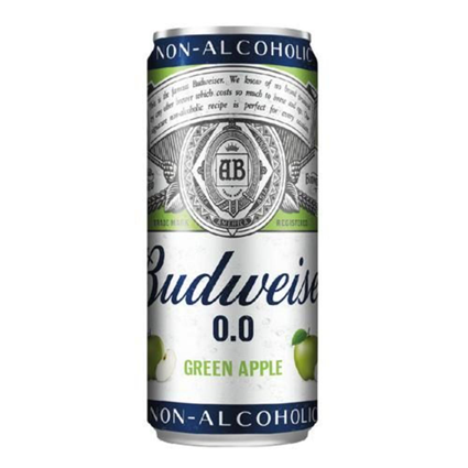 Budweiser 0.0 Green Apple 330Ml Can