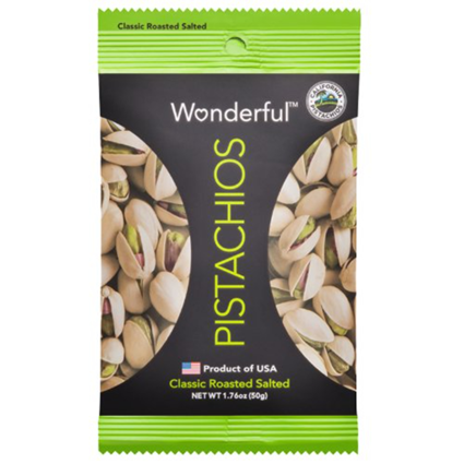 Wonderful Classic Roasted Salted Pistachios 50G Pouch