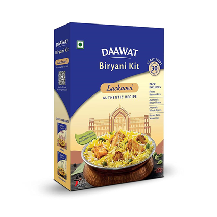 Daawat Lucknowi Biryani Kit 334G Pouch