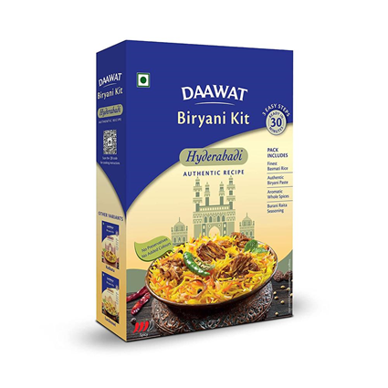 Daawat Hyderabadi Biryani Kit 334G Box