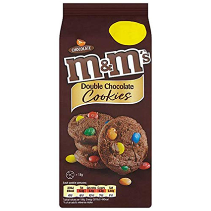 M & M Mars Double Chocolate Cookies 144G Pouch