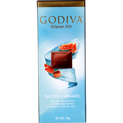 Godiva Salted Caramel Belgian Milk Chocolate 90G Box