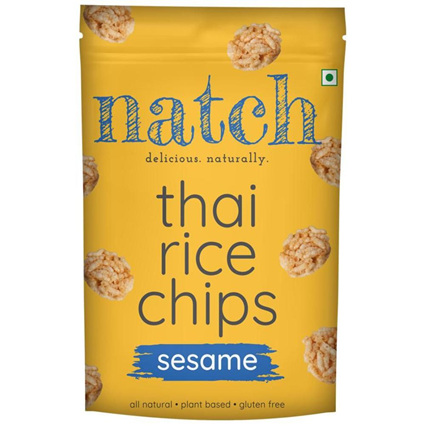Natch Rice Chips Sesame 100G Tin