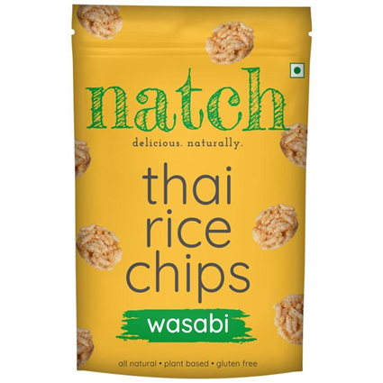Natch Rice Chips Wasabi 100G Tin