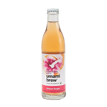 Umami Brew Sparkling Kombucha Kokum Ginger 250Ml Bottle