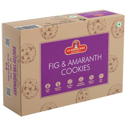 La Americana Fig & Amaranth Cookies, 130G Box