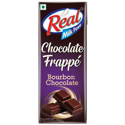 Real Milk Power Chocolate Frappe Bourbon 180Ml Tetra Pack