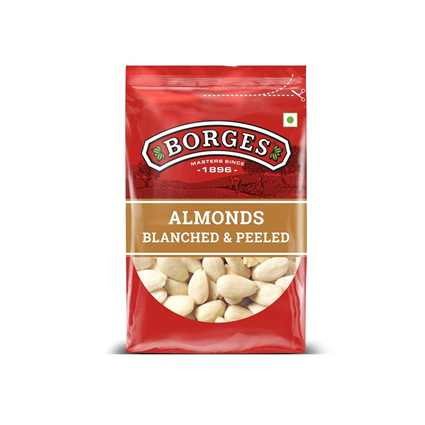 Borges Blanched & Peeled Raw Almonds 400G Pouch