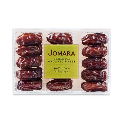 Jomara Organic Seedless Dates 190G Box