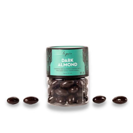 Le Pure Dark Almond Dragees 50G Jar