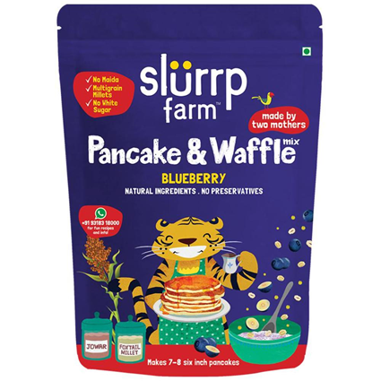 Slurrp Farm Blueberry Millet Pancake Mix 150G Pouch