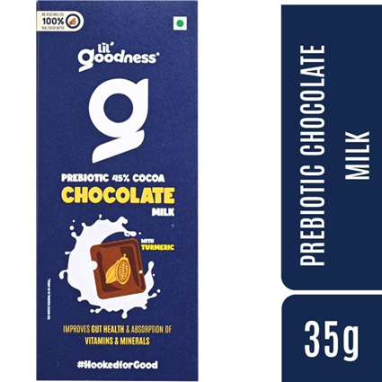 Lilgoodness Prebiotic Milk Chocolate 35G Box