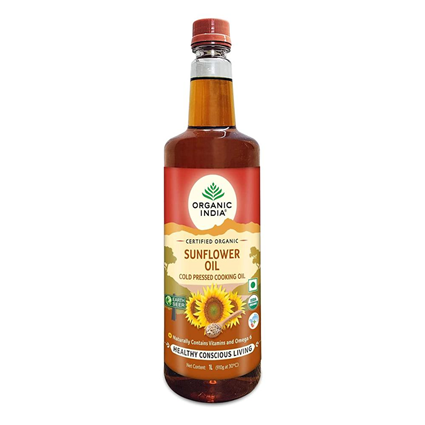 Organic India Sunflower Oil, 1L Bottle