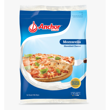 Anchor Mozarella Cheese Portion 200G Pouch