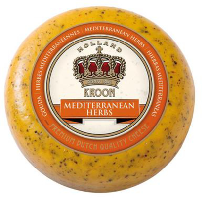 Kroon Gouda Mediterian Herbs 200G Pouch