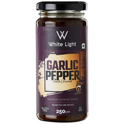 White Light Garlic Pepper Sauce 250G Bottle