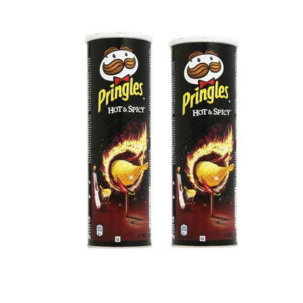 Pringles Hot And Spicy Chips, 165G Tin