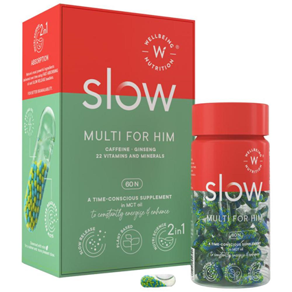 Wellbeing Nutrition Slow Multivitamin 60Capsules Box