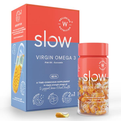 Wellbeing Nutrition Slow Extra Virgin Omega-3 60 Capsules Box