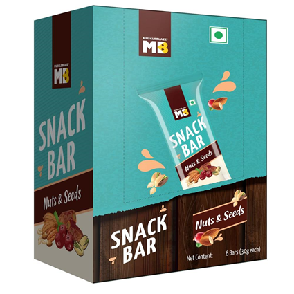 Muscleblaze Bar Nuts And Seeds, 30G Carton