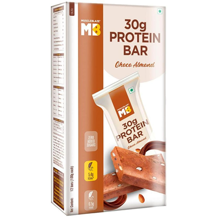 Muscleblaze Almond Chocolate Protein Bar 30G Box