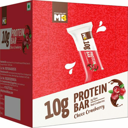 Muscleblaze Protein Choco Cran Bar, 35g Box