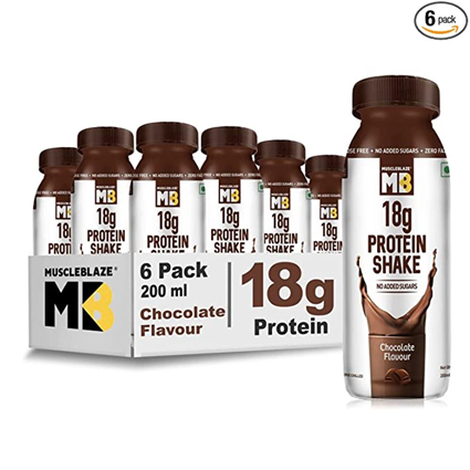 Muscleblaze 18G Protein Chocolate Shake 200Ml Bottle