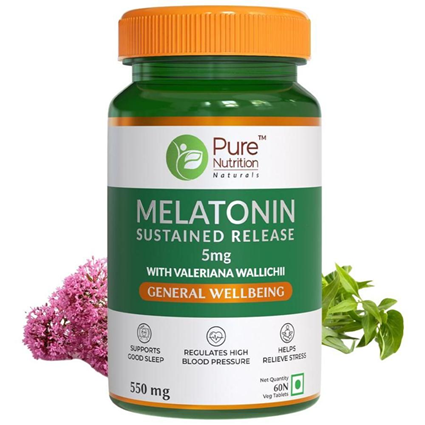 Pure Nutrition Melatonin 5Mg 60Tablets Jar